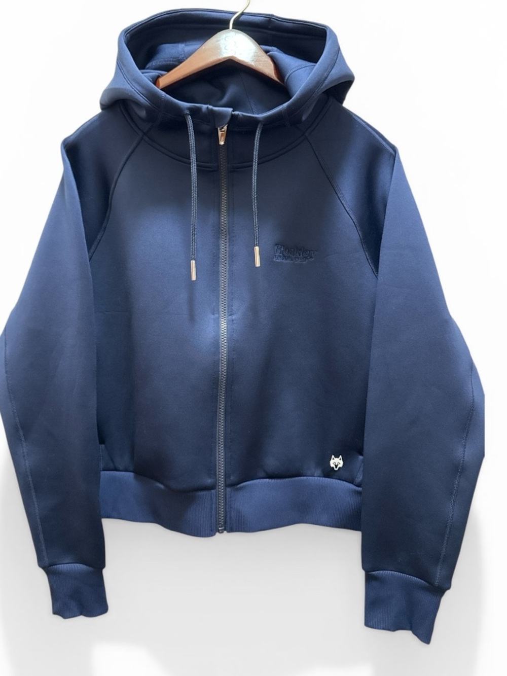 Greyson Kristina Hoodie L Navy Maltese Blue Full Zip NWT Luxury